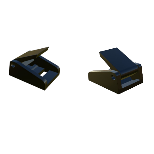 Coppia clip rinforzate per cinghie capote Fiat 500 Cabrio Fiat 500C 500 C